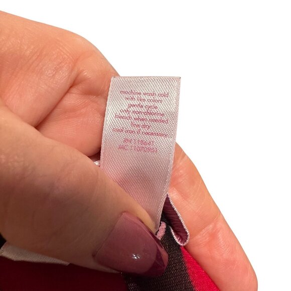 Cacique Intimates Womens Plus Size 14/16 Black Mesh Chemise Slip Pink Red Hearts - Picture 15 of 15